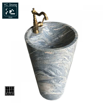 Nature Stone Stand  Wash Basin Above Counter Bathroom Vessel Vanity Sink Art Basin Wash Basin