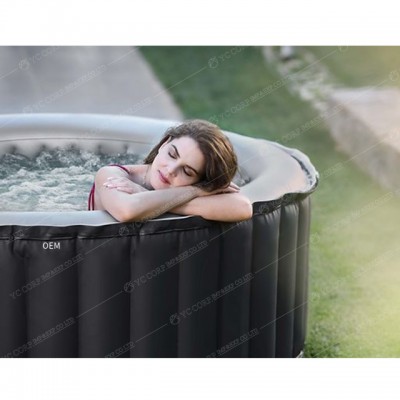 Christmas Luxury 4 person Round outdoor indoor lazy spa hot tub massage bath tub portable inflatable spa hot tubs