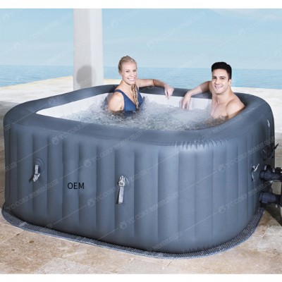 Amazon Hot Sale Christmas Luxury Adjustable Temperature Make bubble spa gonfiabile spa Portable Outdoor Spa Hot Tub Inflatable